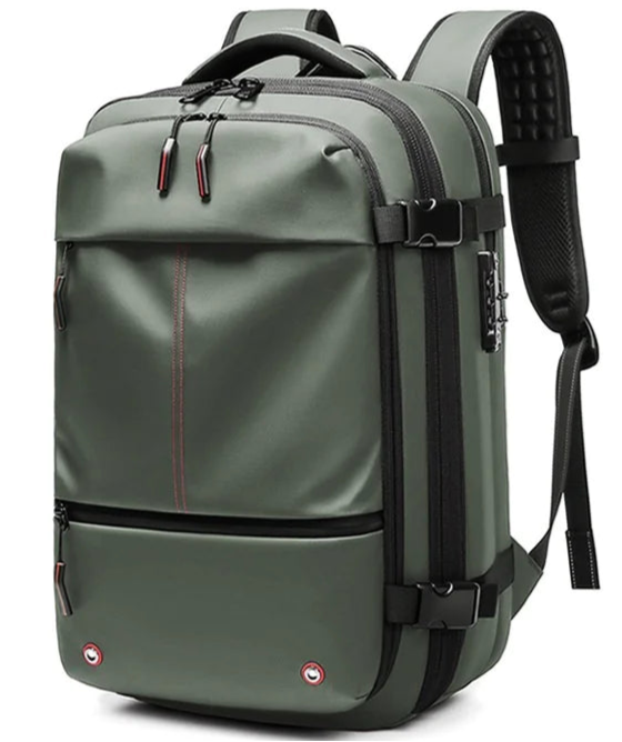 56-75L Travel Compression Backpack +Blue