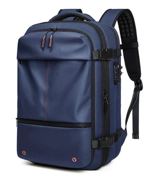 56-75L Travel Compression Backpack +Blue