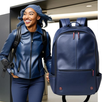56-75L Travel Compression Backpack  +Blue