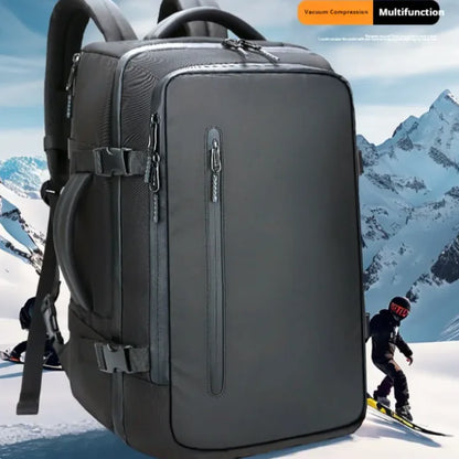 50L Vacuum Travel Backpack BLK